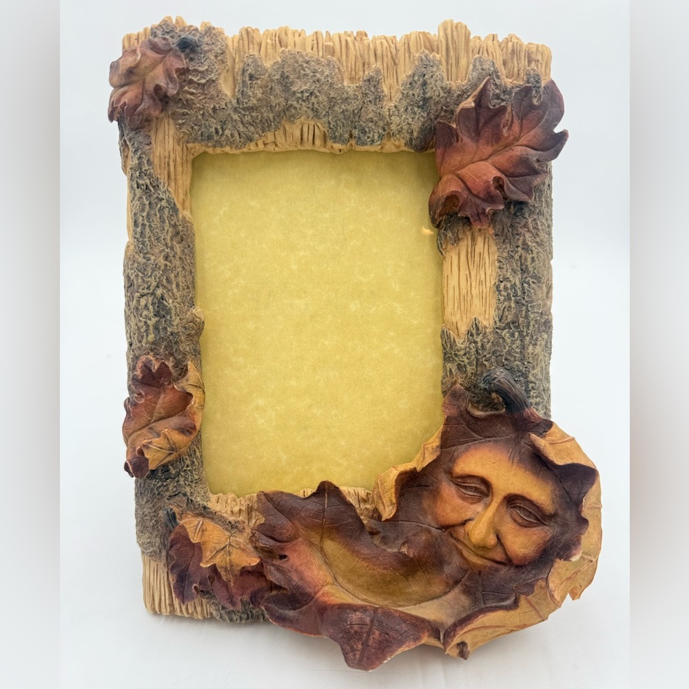 Oak Leaf by Innovation Whimsical Resin Picture Frame - Cabin Core - Heavy Duty